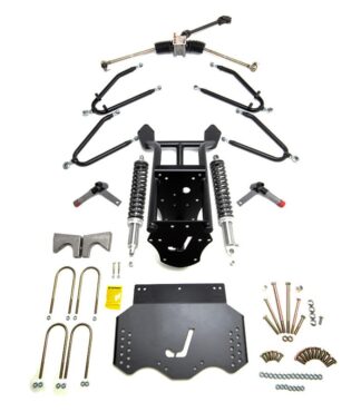 Jake's EZGO TXT long travel lift kit for gas models, years 2008.5 through 2021.5, Item #16-6227.