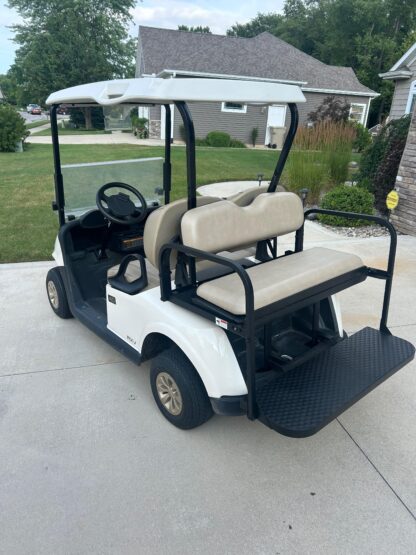 EZGO RXV Golf Cart Rear Seat Kit - Black | RideAlong - Image 3