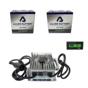36 Volt Lithium Golf Cart Battery Conversion Kit 72Ah