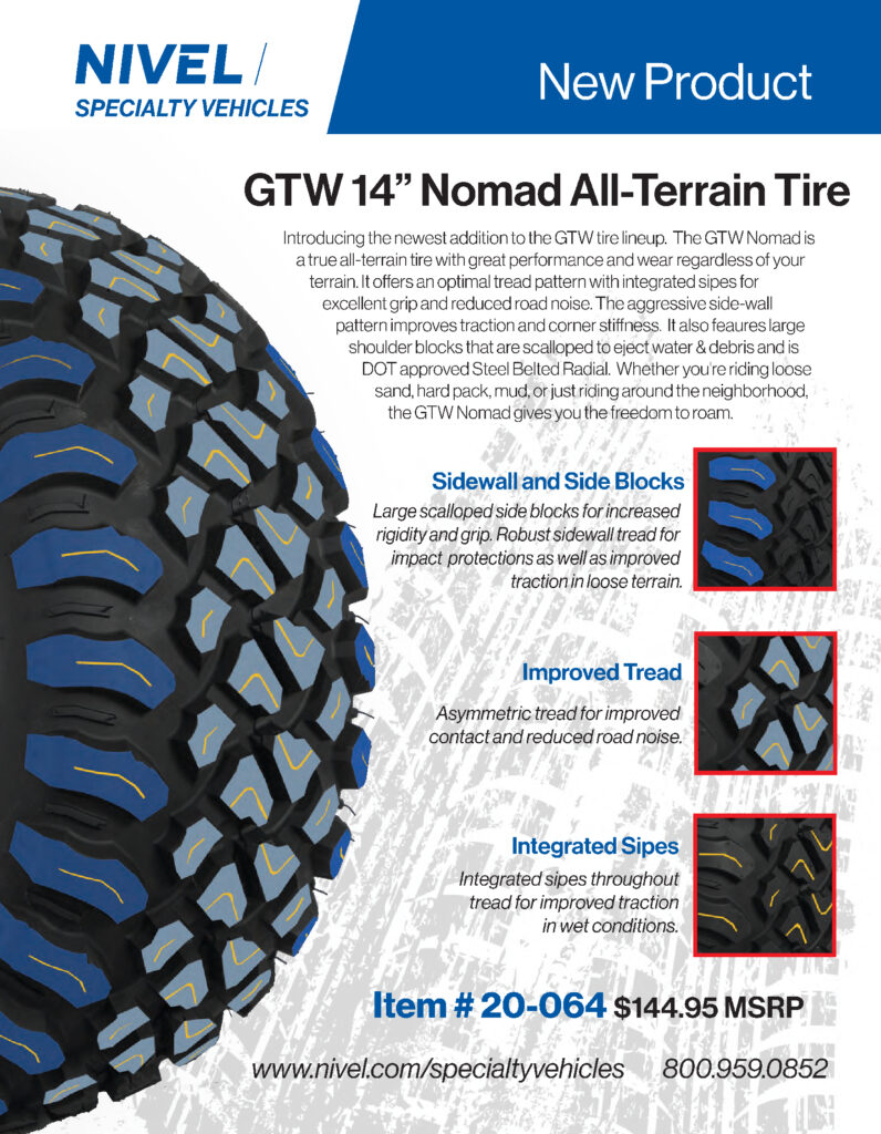 GTW Nomad features and specification brochure.