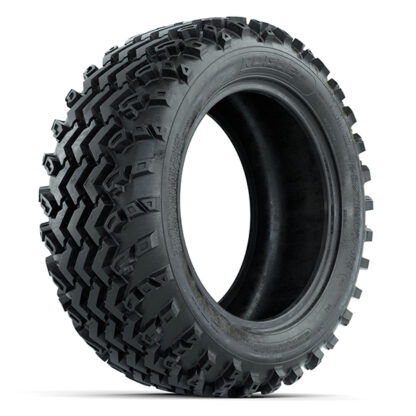 Angled view of the 23x10-14 GTW Rogue golf cart all terrain tire, Item #20-084.