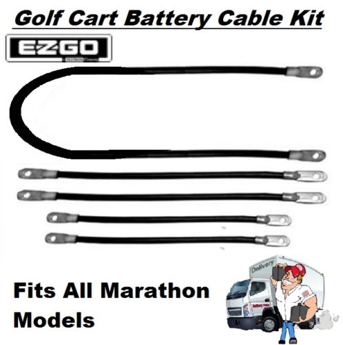 Golf Cart Battery Cables - Kit-Marathon Model