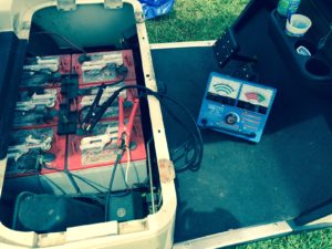 EZGO Golf Cart-Old Battery Bank-Load Test- BatteryPete.com