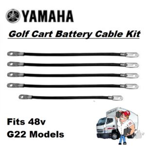 Golf Cart Battery Cables - Set for Yamaha 48v-G22 Model
