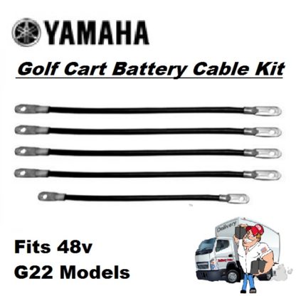 Golf Cart Battery Cables - Kit-48v-G22 Model