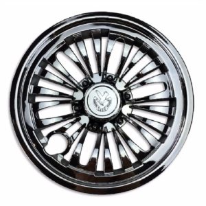 8 Inch Chrome Spoke Golf Cart Hub Cap Set