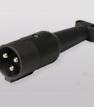 Replacement Golf Cart Charger Plug – Star-Car 48V Black 3-Pin Round
