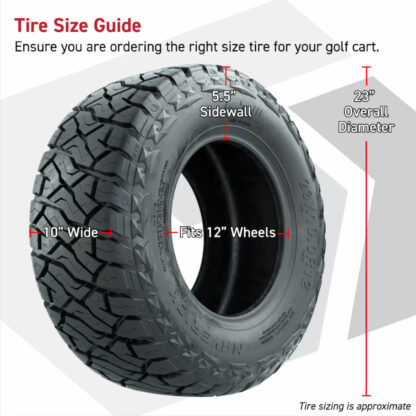23x10R12-Maverick-Steel-belted-radial-all-terrain-golf-cart-tires-Petesgolfcarts-Elkhart-indiana
