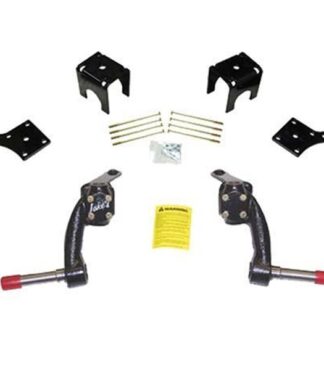6" Jake's spindle lift kit designed for EZGO Medalist and TXT golf carts, electric, 1994.5-2001.5 model years, Item #6212.