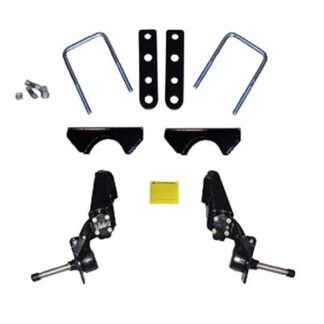 Jake's 3" spindle lift kit designed for Club Car Carryall, Villager, and DS models with front brakes, Item #6233-3LD.