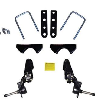 Jake's 3" spindle lift kit designed for Club Car Carryall, Villager, and DS models with front brakes, Item #6233-3LD.