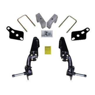 Club Car DS, Villager, and Carryall 6" Spindle lift kit designed for factory front mechanical brakes, by Jake's, Item #6233.