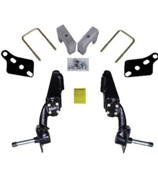 Club Car DS, Villager, and Carryall 6" Spindle lift kit designed for factory front mechanical brakes, by Jake's, Item #6233.