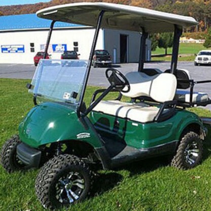 Jake's 3" Yamaha Drive spindle lift kit installed on cart with 20" all terrain tires.