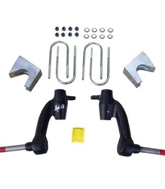 Jake's 6" spindle golf cart lift kit designed for electric models EZGO RXV, model years 2014 through 2021, Item #7506.