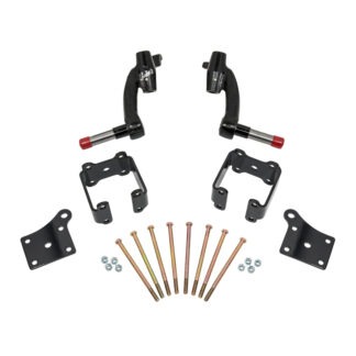 6" spindle lift kit for 2013.5 and newer model year Electric EZGO TXT model golf carts by Jake's, Item #7515.