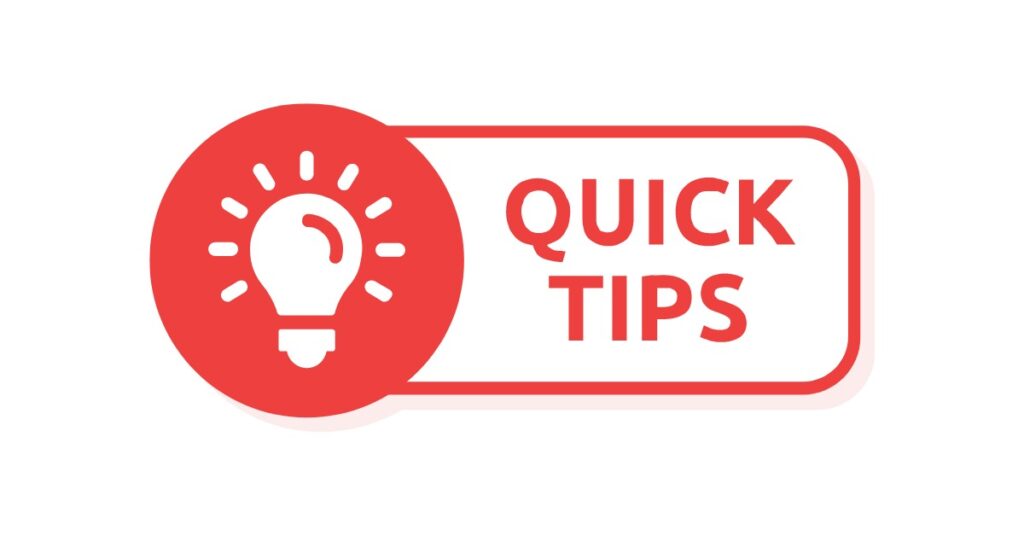 quick tips