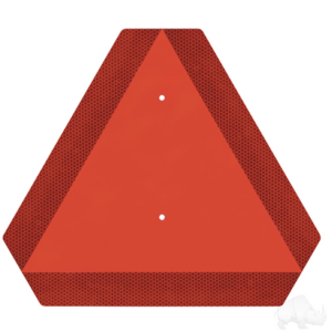 Slow Moving Vehicle Reflective Triangle for Golf Carts