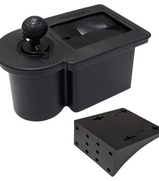 Black Golf Club and Golf Ball Washer w/ Universal Bracket | Club Clean