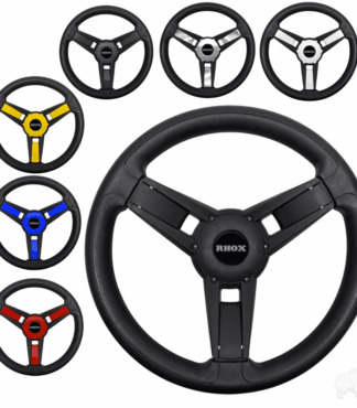 Giazza Black Golf Cart Steering Wheel for EZGO Golf Carts (Multiple Colors Available!)