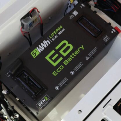 Eco Battery 51V 105Ah Skinny lithium battery bundle for Club Car Carryall