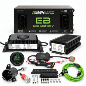 Club Car Factory Lithium 51V 105Ah Skinny Battery Replacement Kit | Eco Battery