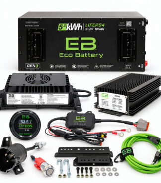 Eco Battery B-3131 Club Car factory lithium 51V 105Ah Skinny battery kit