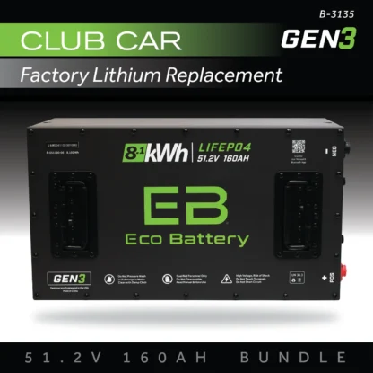51V 160Ah Battery Bundle for Club Car Factory Lithium | Eco Battery - Image 2