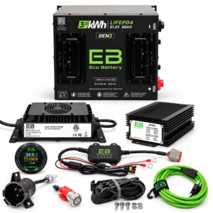 51V 60Ah Battery Bundle for Club Car Factory Lithium | Eco Battery