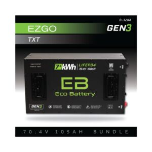 Eco Battery 70V 105Ah Lithium Battery Bundle for EZGO TXT