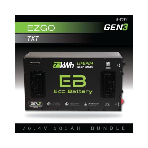 Eco Battery 70V 105Ah lithium battery bundle for EZGO TXT