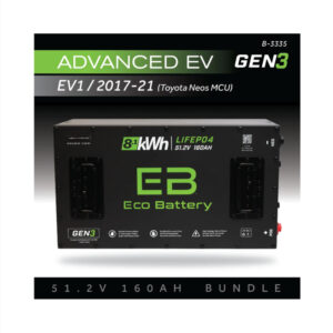 Advanced EV 48V 160Ah Lithium Battery Bundle - EB® | EV1 2017–2021 | Toyota Neos MCU