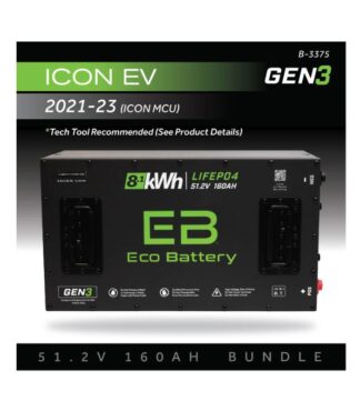 Eco Battery 51V 160Ah lithium battery bundle for ICON EV 2021–2023