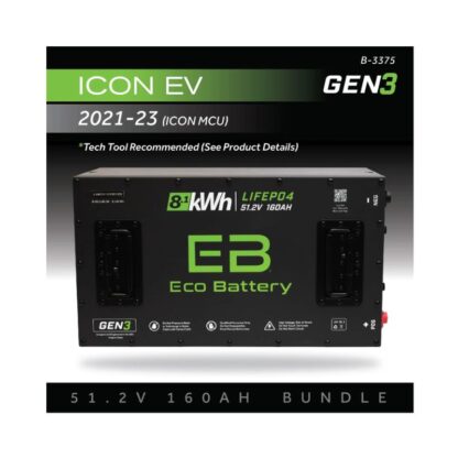 Eco Battery 51V 160Ah lithium battery bundle for ICON EV 2021–2023