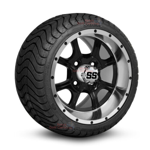 12-inch-ghost-black-machined-golf-cart-wheels-and-215-35-12-p825-street-tires-combo-ezgo-clubcar-yamaha-petesgolfcarts-BNDL-TR1212-WH1205