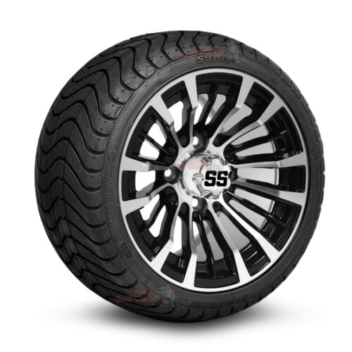 12-inch-matador-black-machined-golf-cart-wheels-and-215-35-12-p825-street-tires-combo-ezgo-clubcar-yamaha-petesgolfcarts-BNDL-TR1212-WH1216