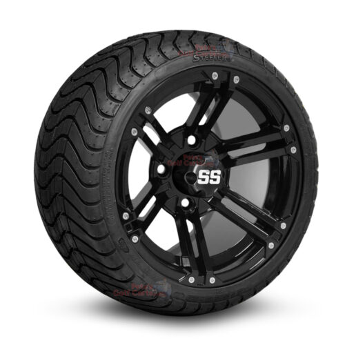 12-inch-terminator-gloss-black-golf-cart-wheels-and-215-35-12-P825-street-tires-combo-ezgo-clubcar-yamaha-petesgolfcarts-BNDL-TR1212-WH1236