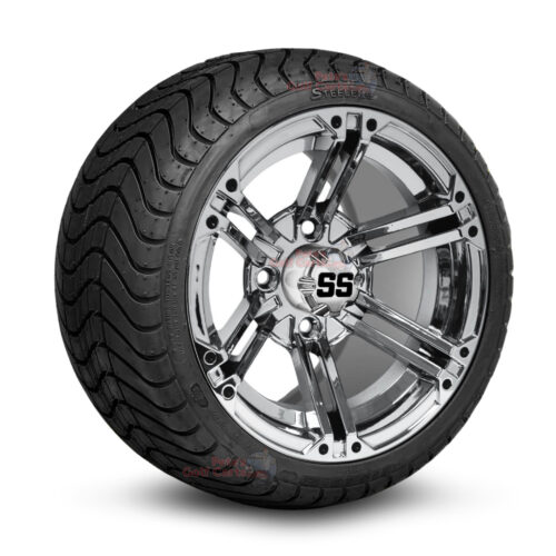 12-inch-terminator-chrome-golf-cart-wheels-and-215-35-12-P825-street-tires-combo-ezgo-clubcar-yamaha-petesgolfcarts-BNDL-TR1212-WH1237