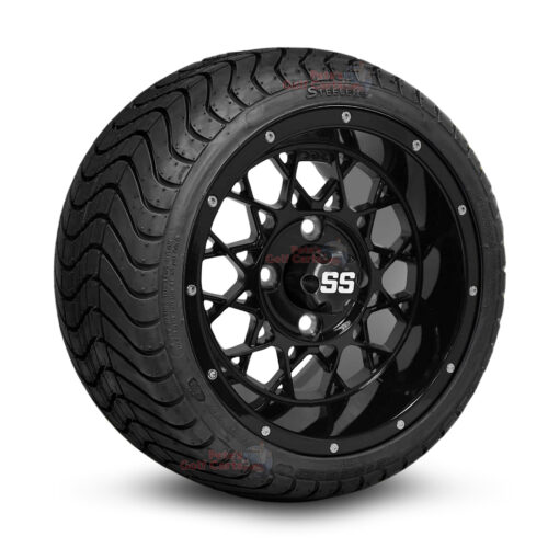 12-inch-matrix-gloss-black-golf-cart-wheels-and-215-35-12-P825-street-tires-combo-ezgo-clubcar-yamaha-petesgolfcarts-BNDL-TR1212-WH1250