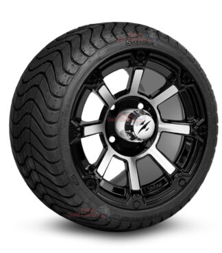 12-inch-cyclops-black-machined-golf-cart-wheels-and-215-35-12-p825-street-tires-combo-ezgo-clubcar-yamaha-petesgolfcarts-BNDL-TR1212-WH1260