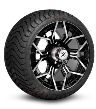 12-inch-mantis-black-machined-golf-cart-wheels-and-215-35-12-p825-street-tires-combo-ezgo-clubcar-yamaha-petesgolfcarts-BNDL-TR1212-WH1267
