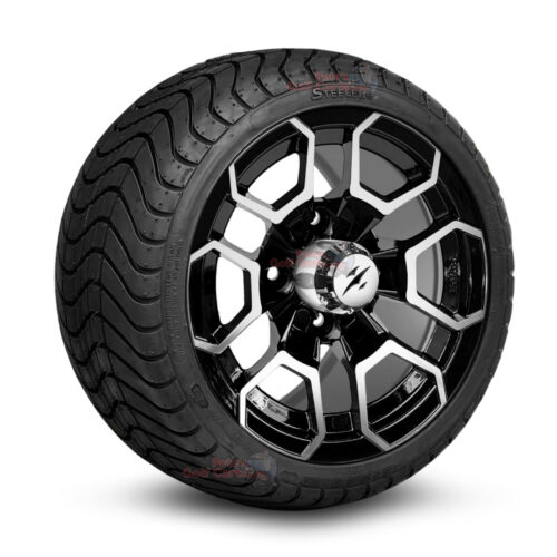 12-inch-talon-black-machined-golf-cart-wheels-and-215-35-12-p825-street-tires-combo-ezgo-clubcar-yamaha-petesgolfcarts-BNDL-TR1212-WH1271
