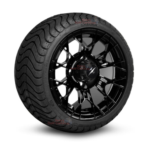 12-inch-tarantula-gloss-black-golf-cart-wheels-and-215-35-12-P825-street-tires-combo-ezgo-clubcar-yamaha-petesgolfcarts-BNDL-TR1212-WH1274
