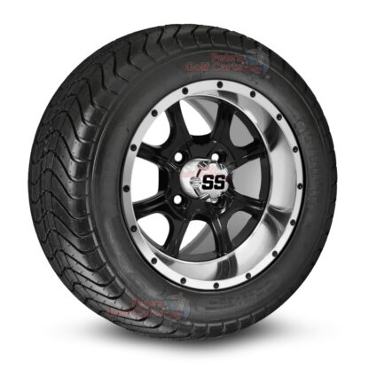 12-inch-ghost-black-machined-golf-cart-wheels-and-215-50-12-DOT-street-tires-combo-ezgo-clubcar-yamaha-petesgolfcarts-BNDL-TR1213-WH1205