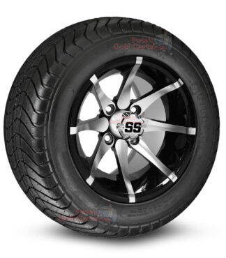 12-inch-kraken-black-machined-golf-cart-wheels-and-215-50-12-DOT-street-tires-combo-ezgo-clubcar-yamaha-petesgolfcarts-BNDL-TR1213-WH1212