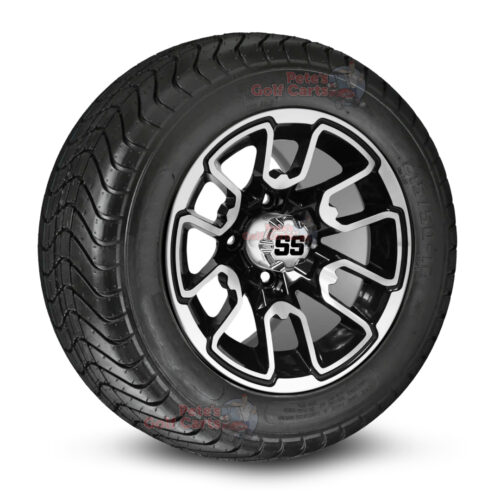 12-inch-lizard-black-machined-golf-cart-wheels-and-215-50-12-DOT-street-tires-combo-ezgo-clubcar-yamaha-petesgolfcarts-BNDL-TR1213-WH1215