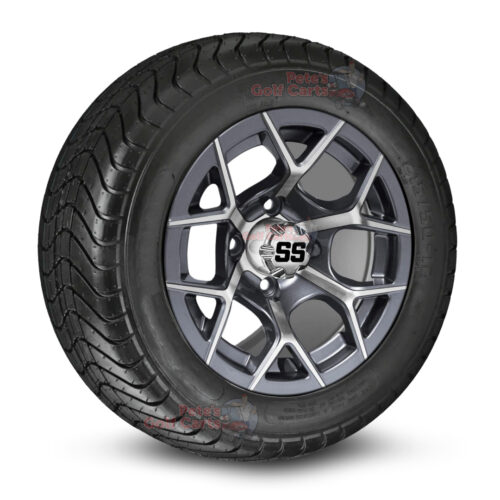 12-inch-rally-gunmetal-machined-golf-cart-wheels-and-215-50-12-DOT-street-tires-combo-ezgo-clubcar-yamaha-petesgolfcarts-BNDL-TR1213-WH1229