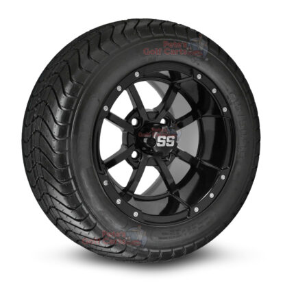 12-inch-stormtrooper-gloss-black-golf-cart-wheels-and-215-50-12-DOT-street-tires-combo-ezgo-clubcar-yamaha-petesgolfcarts-BNDL-TR1213-WH1230