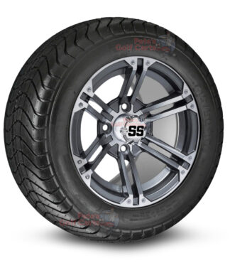 12-inch-terminator-machined-gunmetal-golf-cart-wheels-and-215-50-12-DOT-street-tires-combo-ezgo-clubcar-yamaha-petesgolfcarts-BNDL-TR1213-WH1238