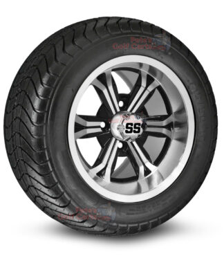 12-inch-transformer-black-machined-golf-cart-wheels-and-215-50-12-DOT-street-tires-combo-ezgo-clubcar-yamaha-petesgolfcarts-BNDL-TR1213-WH1240